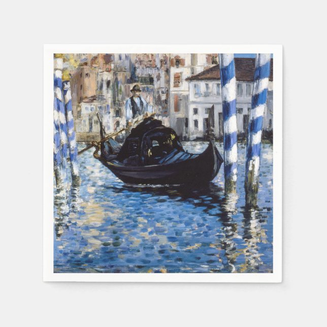 Edouard Manet - Grand Canal, Venedig Serviette (Vorderseite)