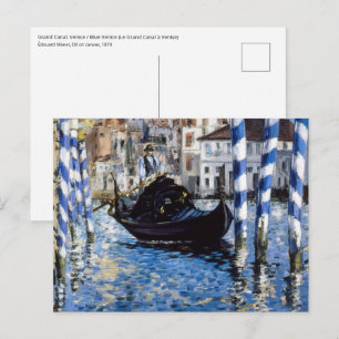Edouard Manet - Großer Kanal, Venedig Postkarte