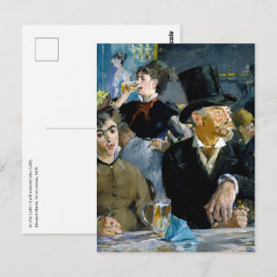 Edouard Manet - Im Café Postkarte