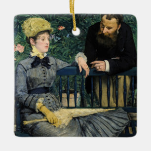 Edouard Manet - Im Gewächshaus Keramikornament