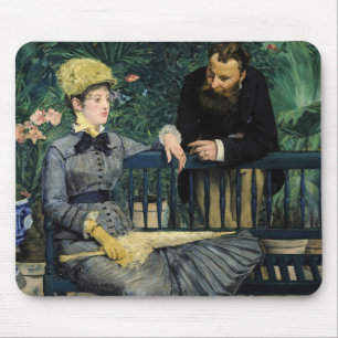 Edouard Manet - Im Gewächshaus Mousepad
