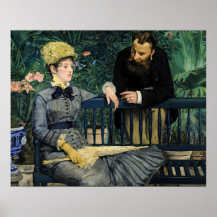 Edouard Manet - Im Gewächshaus Poster