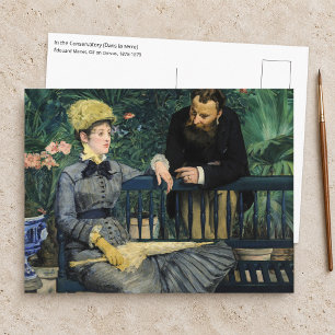 Edouard Manet - Im Gewächshaus Postkarte