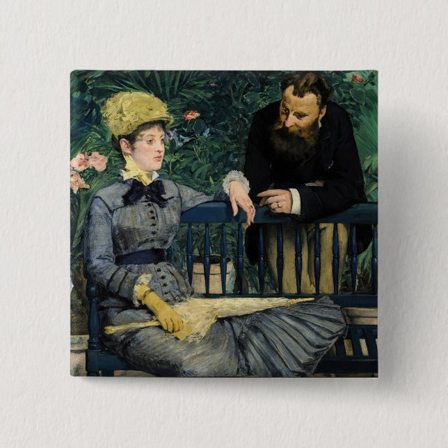 Edouard Manet - Im Konservatorium Button (Vorderseite)