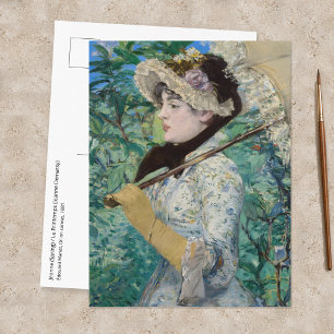 Edouard Manet - Jeanne / Frühling Postkarte