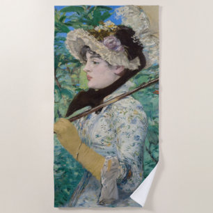 Edouard Manet - Jeanne / Frühling Strandtuch