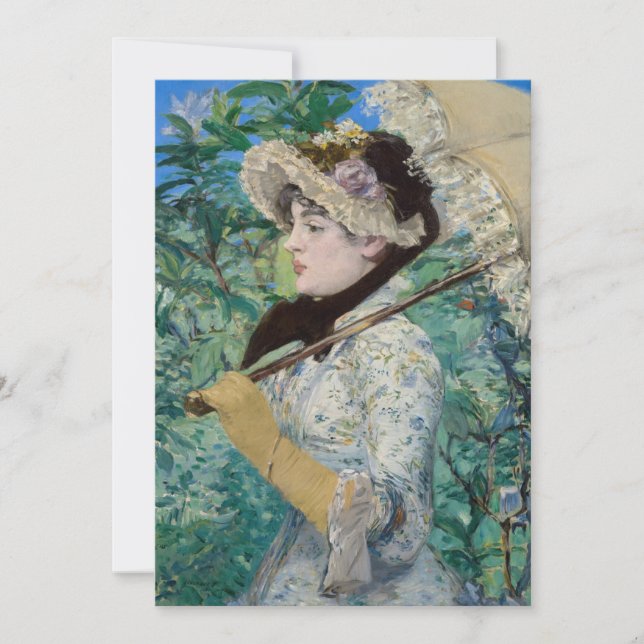 Edouard Manet - Jeanne / Spring Einladung (Vorderseite)