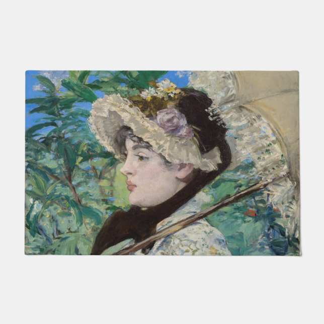 Edouard Manet - Jeanne / Spring Fußmatte (Vorderseite)