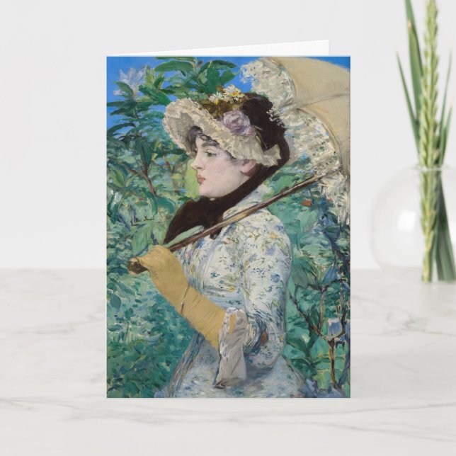 Edouard Manet - Jeanne / Spring Karte (Vorderseite)