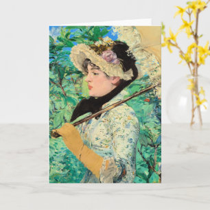 Edouard Manet - Jeanne Spring Karte
