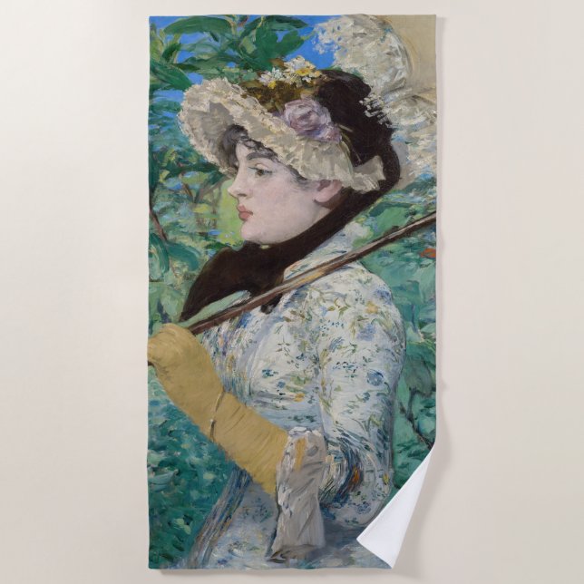 Edouard Manet - Jeanne / Spring Strandtuch (Vorderseite)