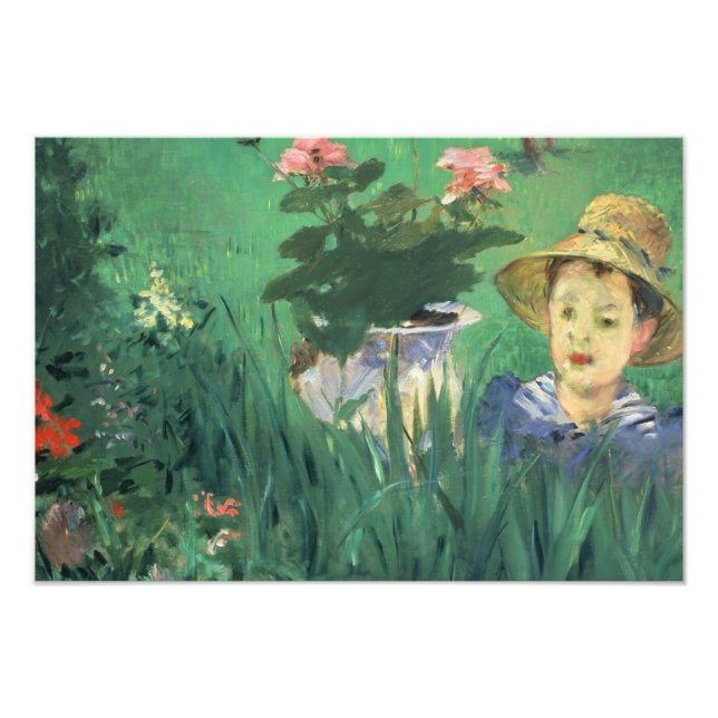 Édouard Manet - Junge in Blume Fotodruck (Vorne)