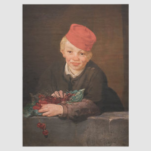 Edouard Manet - Junge mit Kirschen Seidenpapier