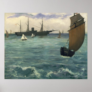 Edouard Manet   Kearsarge in Boulogne Poster