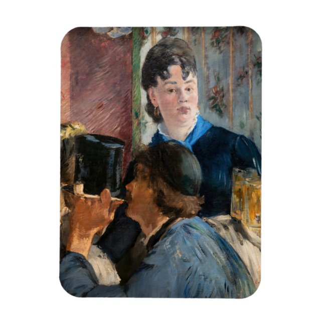 Edouard Manet - Kellnerin Servierbier Magnet (Vertikal)