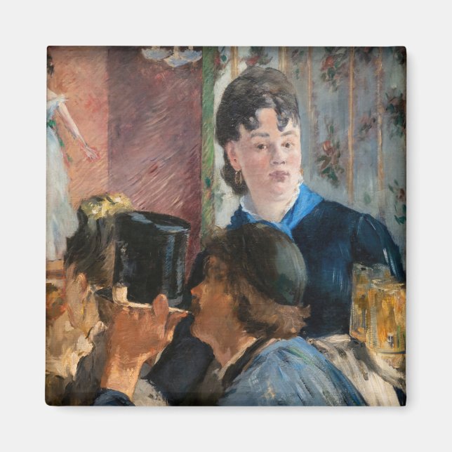 Edouard Manet - Kellnerin Servierbier Magnet (Vorne)