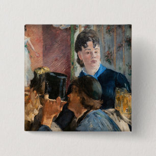 Edouard Manet - Kellnerin serviert Bier Button