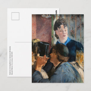 Edouard Manet - Kellnerin serviert Bier Postkarte