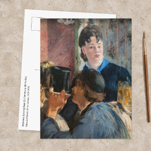 Edouard Manet - Kellnerin serviert Bier Postkarte