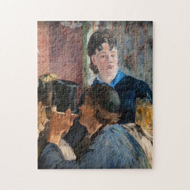 Edouard Manet - Kellnerin serviert Bier Puzzle (Vertikal)