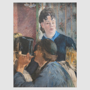 Edouard Manet - Kellnerin serviert Bier Seidenpapier