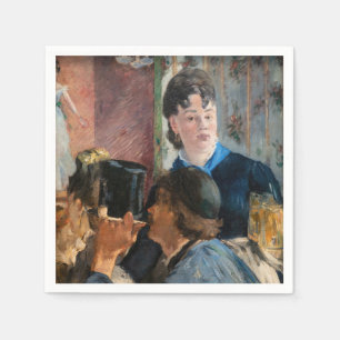 Edouard Manet - Kellnerin serviert Bier Serviette