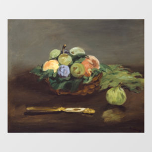 Edouard Manet - Korb mit Früchten Fensteraufkleber