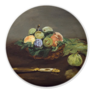 Edouard Manet - Korb mit Früchten Keramikknauf