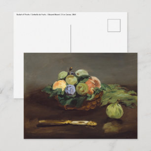 Edouard Manet - Korb mit Früchten Postkarte