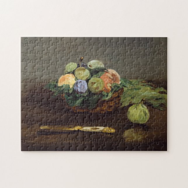 Edouard Manet - Korb mit Früchten Puzzle (Horizontal)