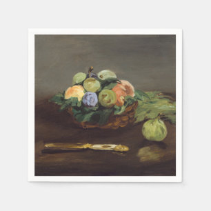 Edouard Manet - Korb mit Früchten Serviette