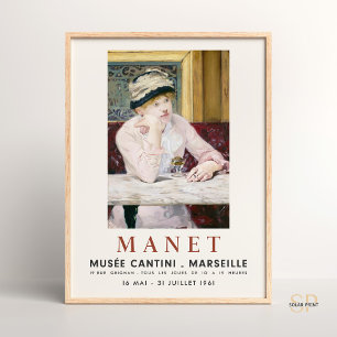 Edouard Manet Kunst Druck Pflaumenbrandy Vintage G Poster