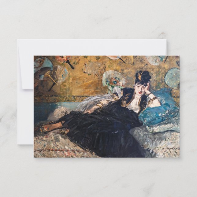 Edouard Manet - Lady with Fans Dankeskarte (Vorderseite)