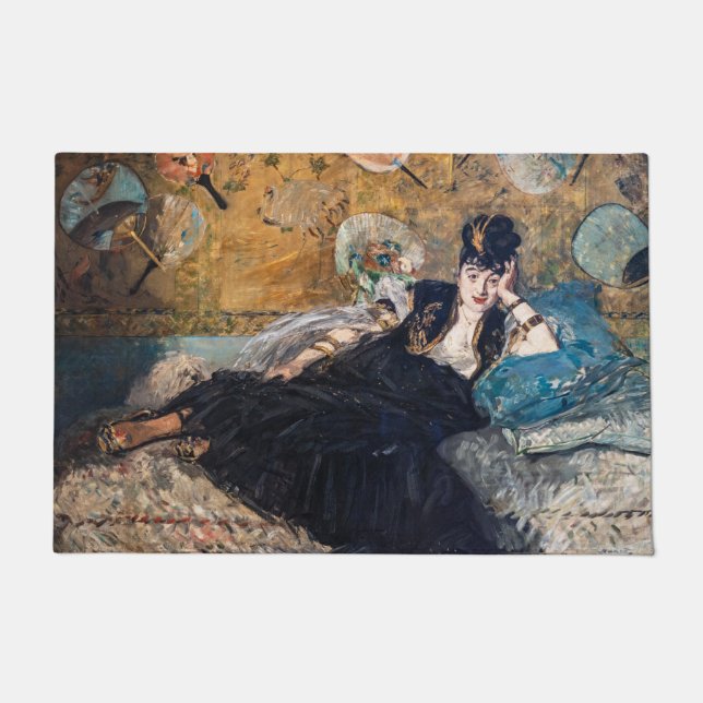 Edouard Manet - Lady with Fans Fußmatte (Vorderseite)