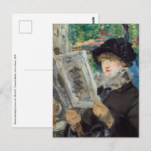 Edouard Manet - Lesende Frau Postkarte