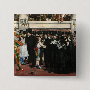 Edouard Manet - Maskenball in der Oper Button