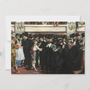 Edouard Manet - Maskierter Ball an der Oper Einladung