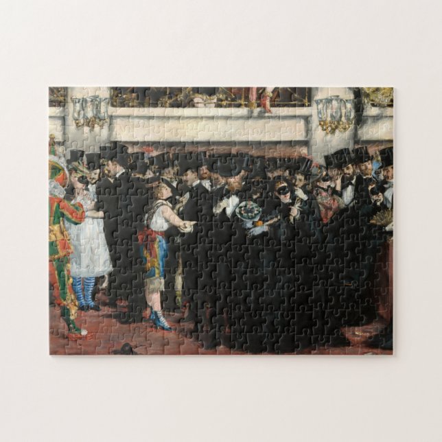 Edouard Manet - Maskierter Ball an der Oper Puzzle (Horizontal)