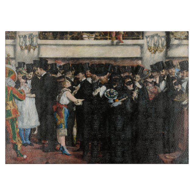 Edouard Manet - Maskierter Ball an der Oper Schneidebrett (Vorderseite)