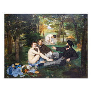Edouard Manet - Mittagessen im Gras Fotodruck