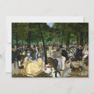 Edouard Manet - Musik im Tuileriengarten Dankeskarte