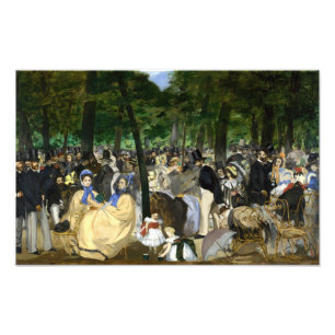 Edouard Manet - Musik im Tuileriengarten Fotodruck