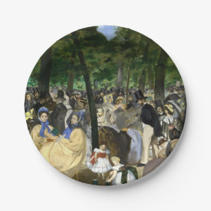 Edouard Manet - Musik im Tuileriengarten Pappteller