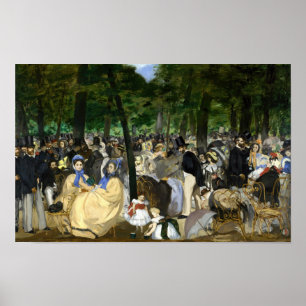 Edouard Manet - Musik im Tuileriengarten Poster
