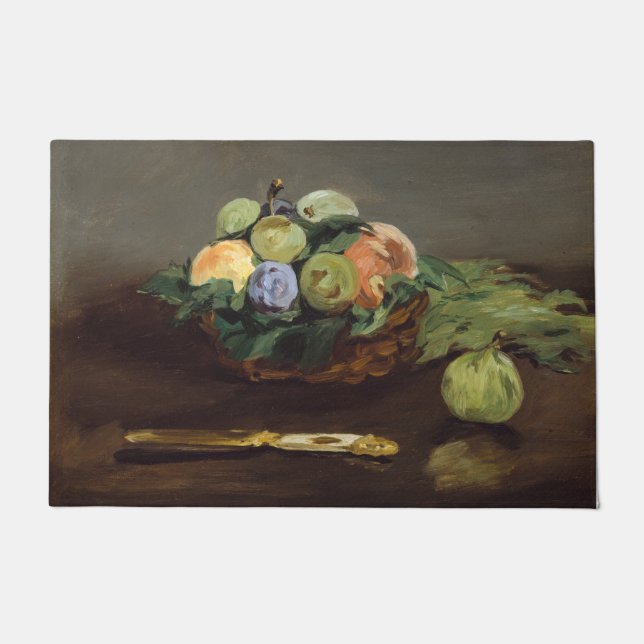 Edouard Manet - Obstkorb Fußmatte (Vorderseite)