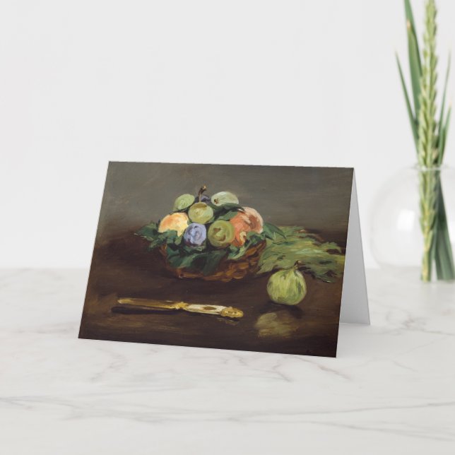 Edouard Manet - Obstkorb Karte (Vorderseite)
