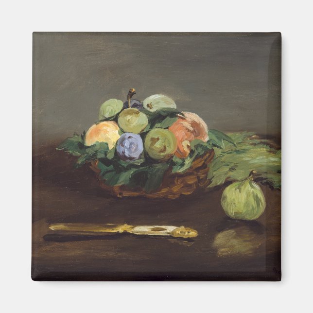 Edouard Manet - Obstkorb Magnet (Vorne)