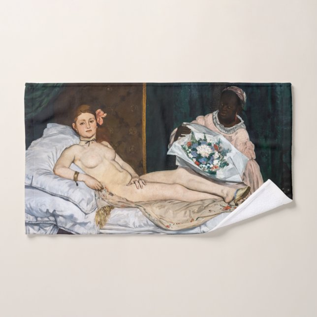 Edouard Manet - Olympia Badhandtuch Set (Handtuch)