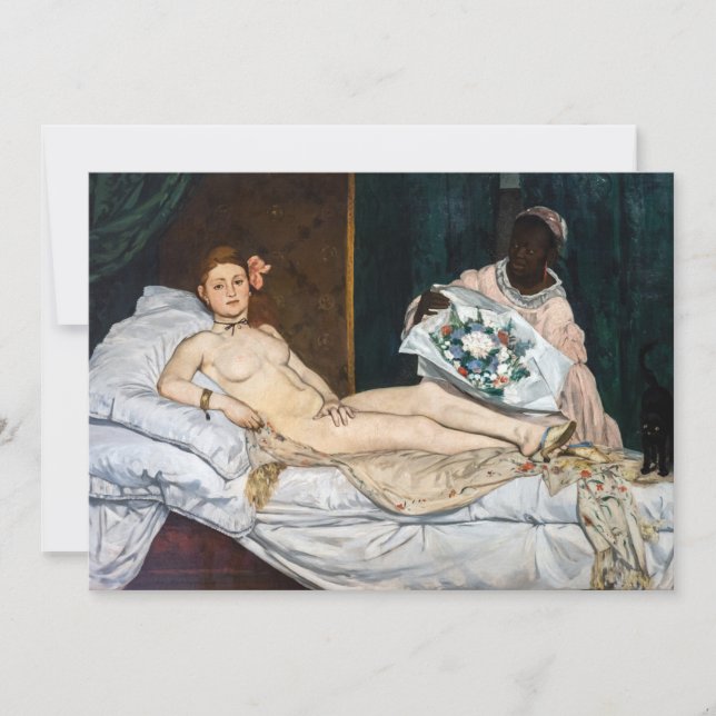 Edouard Manet - Olympia Einladung (Vorderseite)