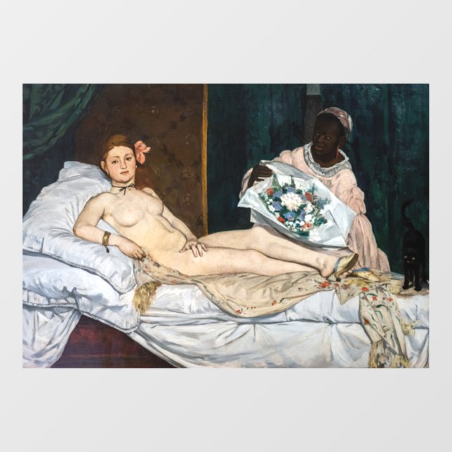 Edouard Manet - Olympia Fensteraufkleber (Blatt)